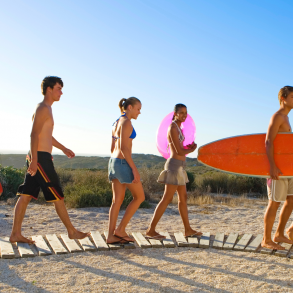 vacationing teenager outer banks