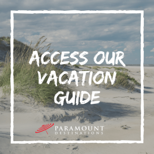 beach dunes on the outer banks text reads access our vacation guide 