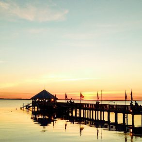 Sunset at Sunset Bar & Grille located in Duck, N.C.