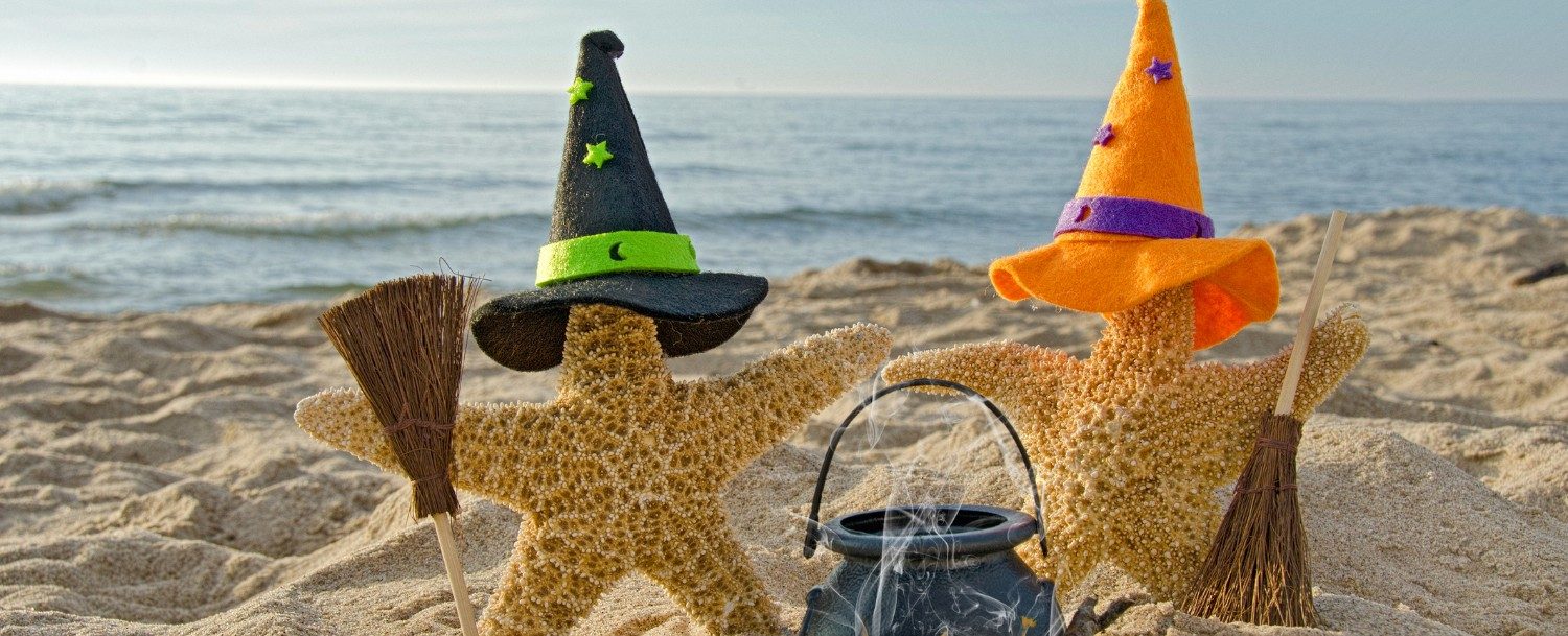 beach halloween witches