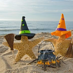 beach halloween witches