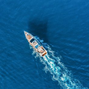 boat driving on water