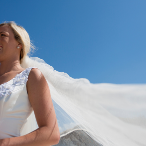 married couple on the beach