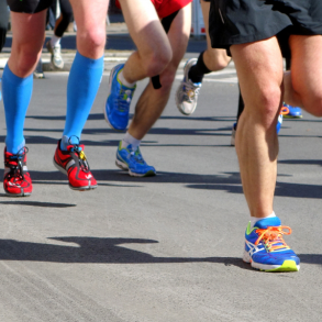 runners' legs