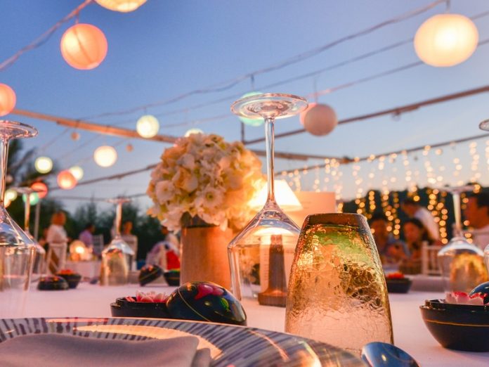 table setting for an event