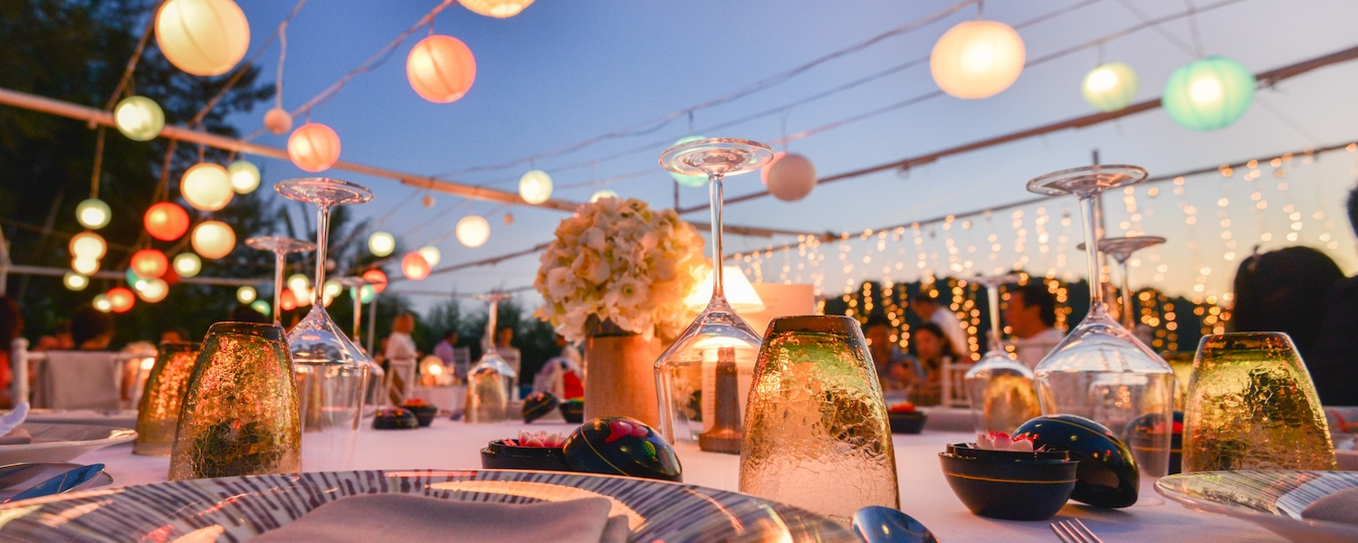 table setting for an event