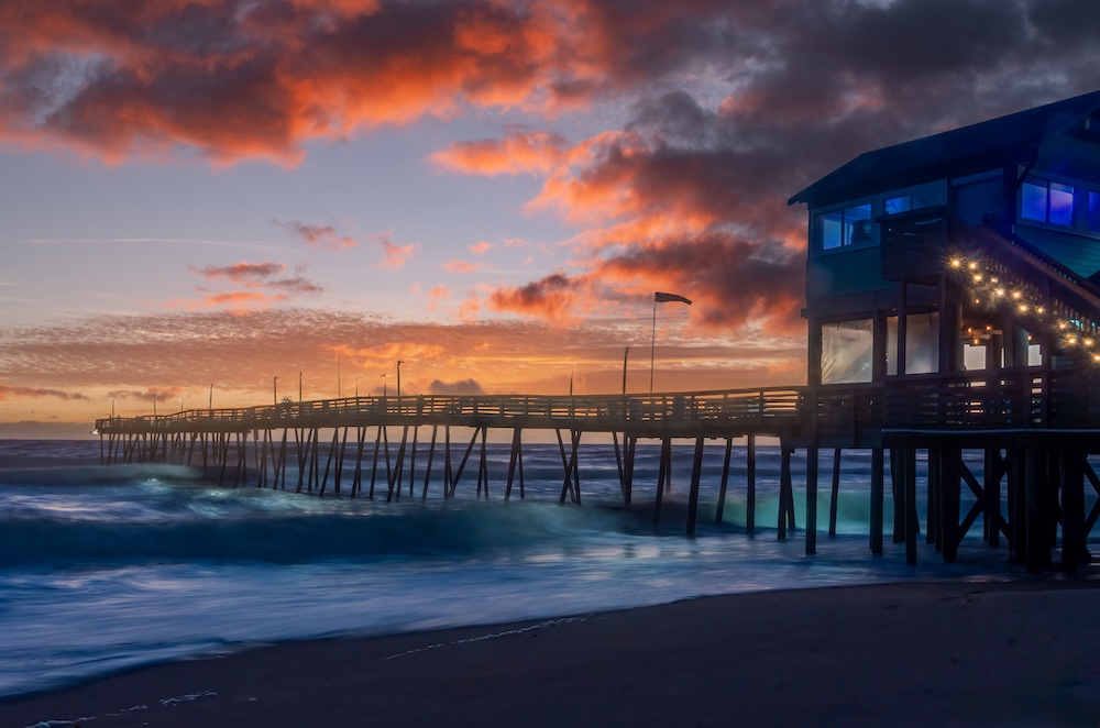 Sunrise Avalon Pier, Nags Head, NC.